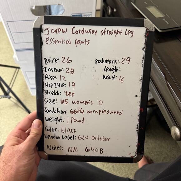 J Crew Corduroy Straight Leg Essential Pants US Women's 31 - Picture 5 of 5